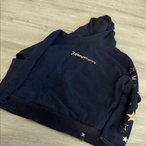 Orangetheory Black Hoodie with Gold Star Sleeve Accents